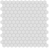 1" Gallery Grey Matte Hex Mosaic | Marino Tile NY