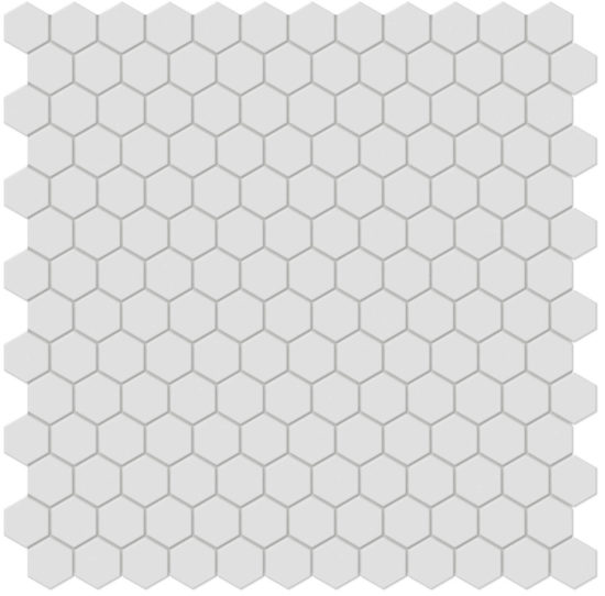 1" Gallery Grey Matte Hex Mosaic | Marino Tile NY