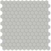 1" Loft Grey Matte Hex Mosaic | Marino Tile NY