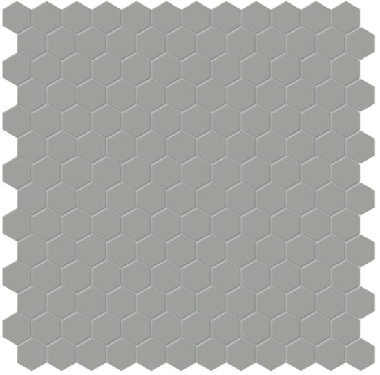 1" Taupe Matte Hex Mosaic | Marino Tile NY