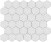 2" Gallery Grey Matte Unglazed Hex Mosaic | Marino Tile NY