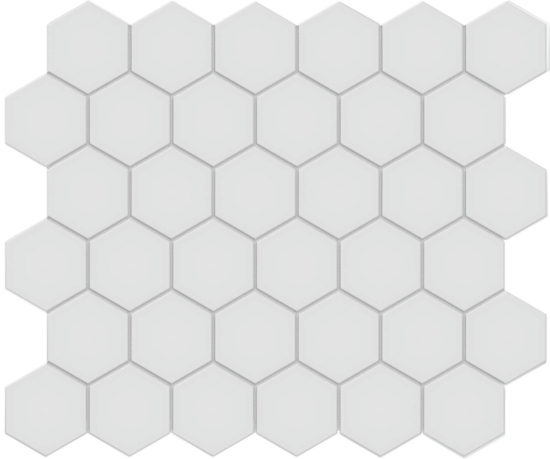 2" Gallery Grey Matte Unglazed Hex Mosaic | Marino Tile NY