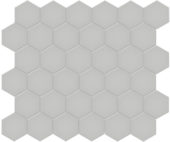 2" Loft Grey Matte Hex Mosaic | Marino Tile NY