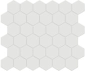 2" Vintage Grey Matte Unglazed Hex Mosaic | Marino Tile NY