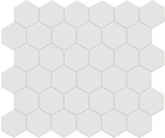 2" Vintage Grey Matte Unglazed Hex Mosaic | Marino Tile NY