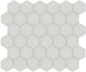 2" Warm Grey Matte Hex Mosaic | Marino Tile NY