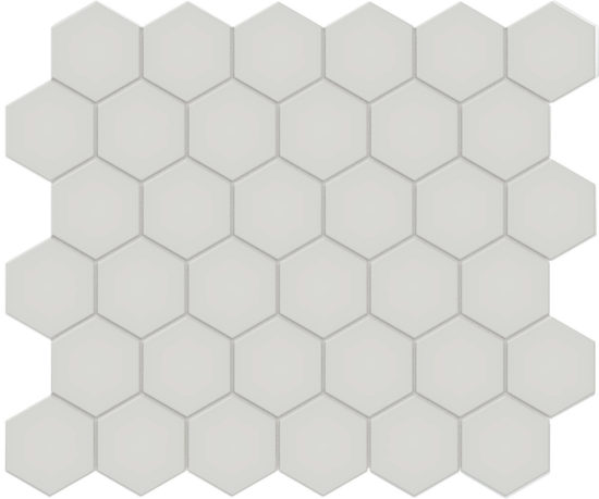 2" Warm Grey Matte Hex Mosaic | Marino Tile NY