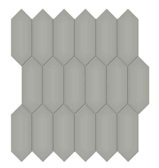 2x5 Taupe Matte Picket Mosaic | Marino Tile NY