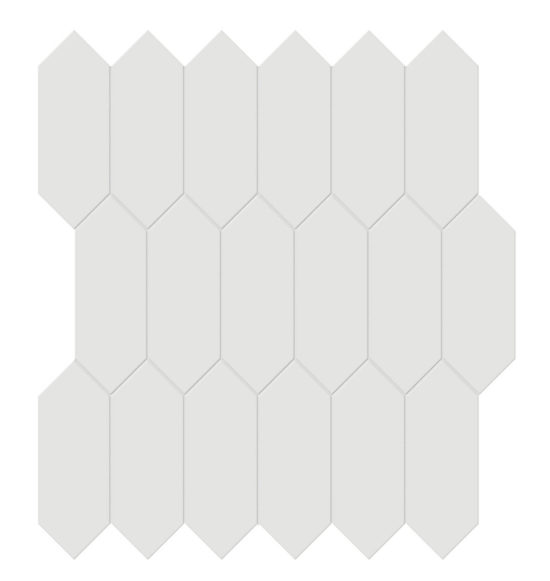 2x5 Vintage Grey Matte Picket Mosaic | Marino Tile NY