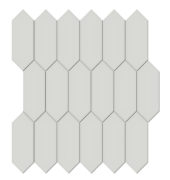 2x5 Warm Grey Glossy Picket Mosaic | Marino Tile NY
