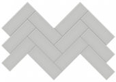 2x6 Loft Grey Glossy Herringbone Mosaic | Marino Tile NY