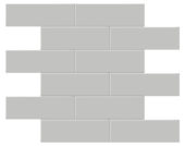 2x6 Loft Grey Matte Brick Mosaic | Marino Tile NY