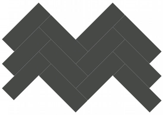 2x6 Retro Black Glossy Herringbone Mosaic | Marino Tile NY