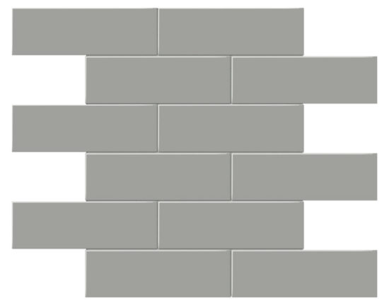 2x6 Taupe Matte Brick Mosaic | Marino Tile NY