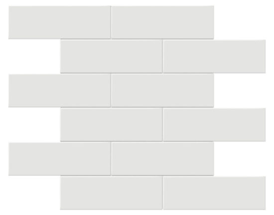 2x6 Vintage Grey Glossy Brick Mosaic | Marino Tile NY