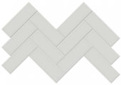 2x6 Warm Grey Glossy Herringbone Mosaic | Marino Tile NY