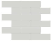 2x6 Warm Grey Matte Brick Mosaic | Marino Tile NY
