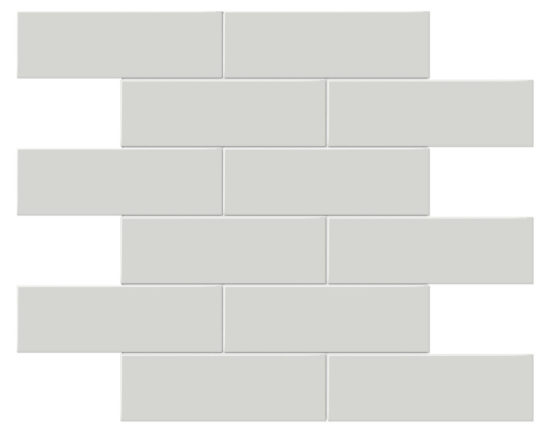 2x6 Warm Grey Matte Brick Mosaic | Marino Tile NY