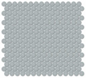 3/4" Cloud Blue Matte Penny Round Mosaic | Marino Tile NY