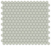 3/4" Soft Sage Glossy Penny Round Mosaic | Marino Tile NY