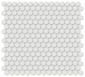 3/4" Vintage Grey Matte Penny Round Mosaic | Marino Tile NY