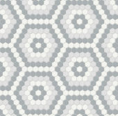Afternoon Blend Matte Hexagon Pattern Mosaic | Marino Tile NY