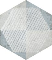 Alma 5.5X6.3 Grey Decor Hexagon | Marino Tile NY