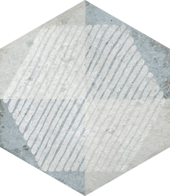 Alma 5.5X6.3 Grey Decor Hexagon | Marino Tile NY