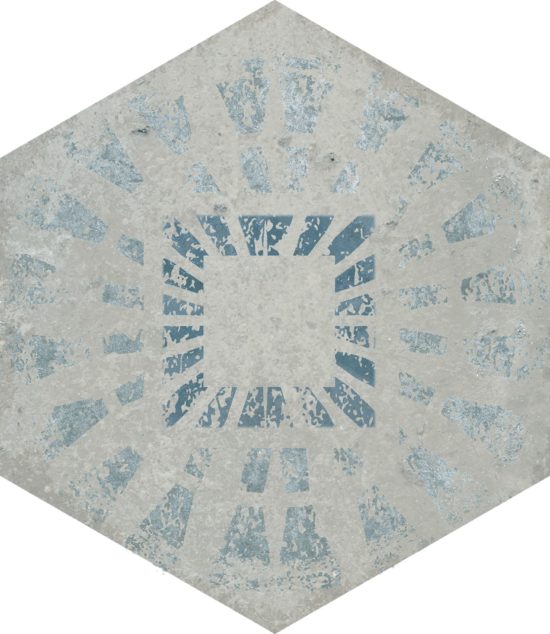 Alma 5.5X6.3 Grey Decor Hexagon | Marino Tile NY