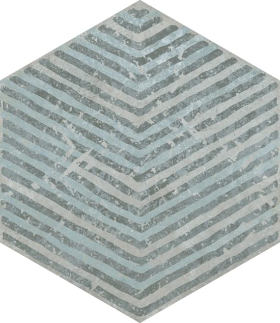 Alma 5.5X6.3 Grey Decor Hexagon | Marino Tile NY