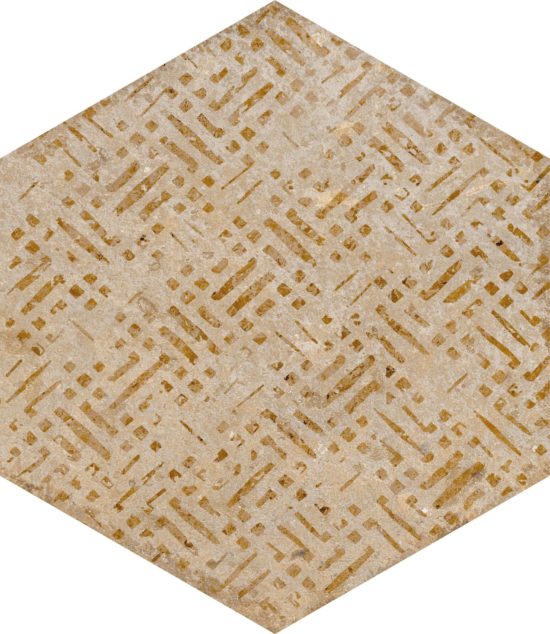 Alma 5.5X6.3 Sand Decor Hexagon | Marino Tile NY