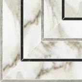 Amalfi Calacatta Honed Picco Mosaic | Marino Tile NY