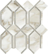 Amalfi Calacatta Polished Modella Mosaic | Marino Tile NY