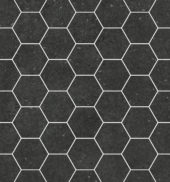Ashland 3" Hexagon Black Mosaic | Marino Tile NY
