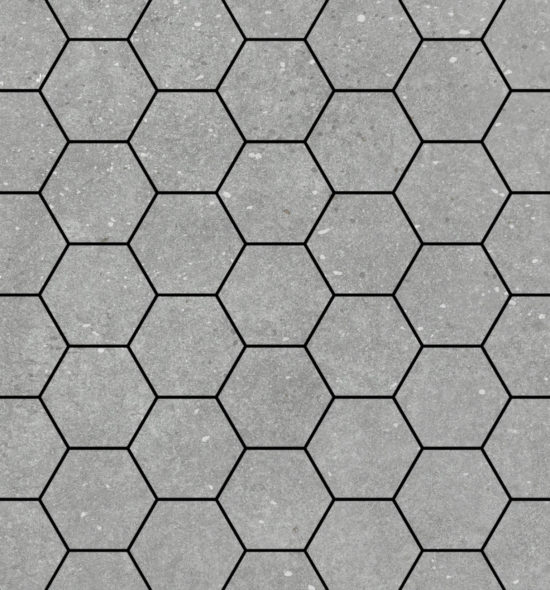 Ashland 3" Hexagon Grey Mosaic | Marino Tile NY