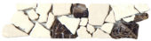 Beige/Brown Opus Mosaic Interlocking Border | Marino Tile NY