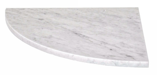 Bianco Carrara 18 Inch Seat | Marino Tile NY