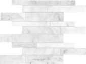 Bianco Venatino Random Strip Polished Mosaic | Marino Tile NY