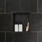 Black Ice Shower Niche 14.5 x12 Inside | Marino Tile NY