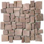 Cappuccino Cubic Marble Opus Interlocking Mosaic | Marino Tile NY