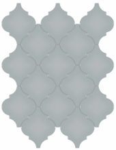 Cloud Blue Glossy Arabesque Mosaic | Marino Tile NY