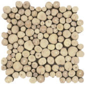 Coffee Tree Wood Interlocking Mosaic | Marino Tile NY