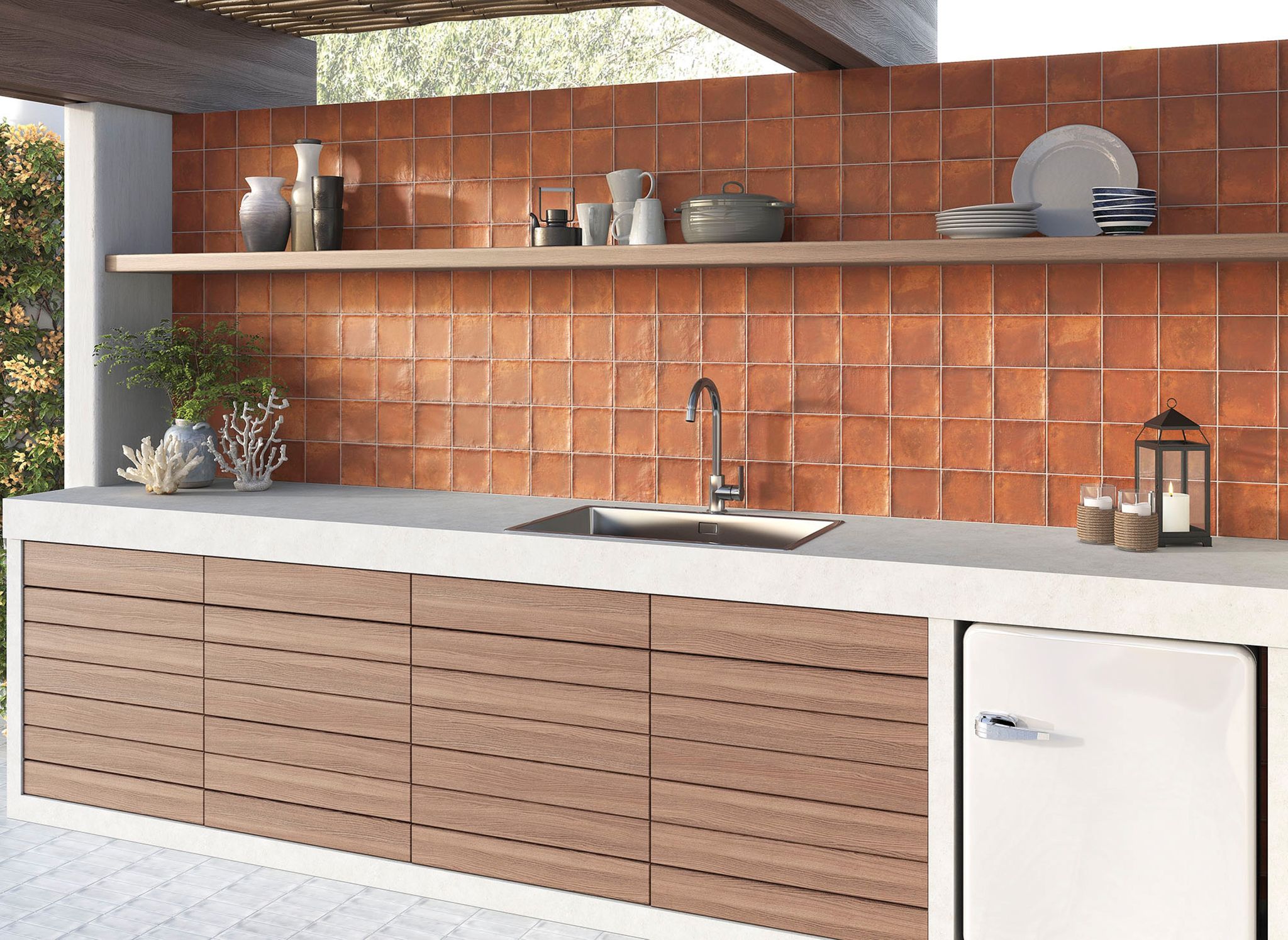 Dominica Rosso 5x5 | Marino Tile NY