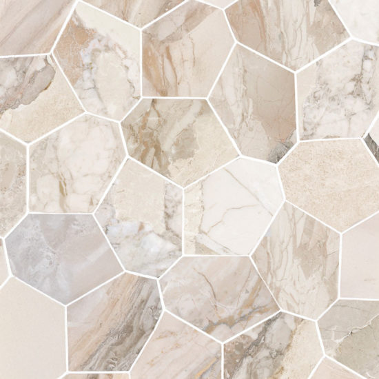 Dynasty Almond Polished/Matte 11X12 Eggs Mosaic | Marino Tile NY