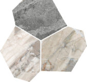 Dynasty Grey Polished/Matte 11X12 Eggs Mosaic | Marino Tile NY
