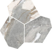 Dynasty Grey Polished/Matte 11X12 Eggs Mosaic | Marino Tile NY