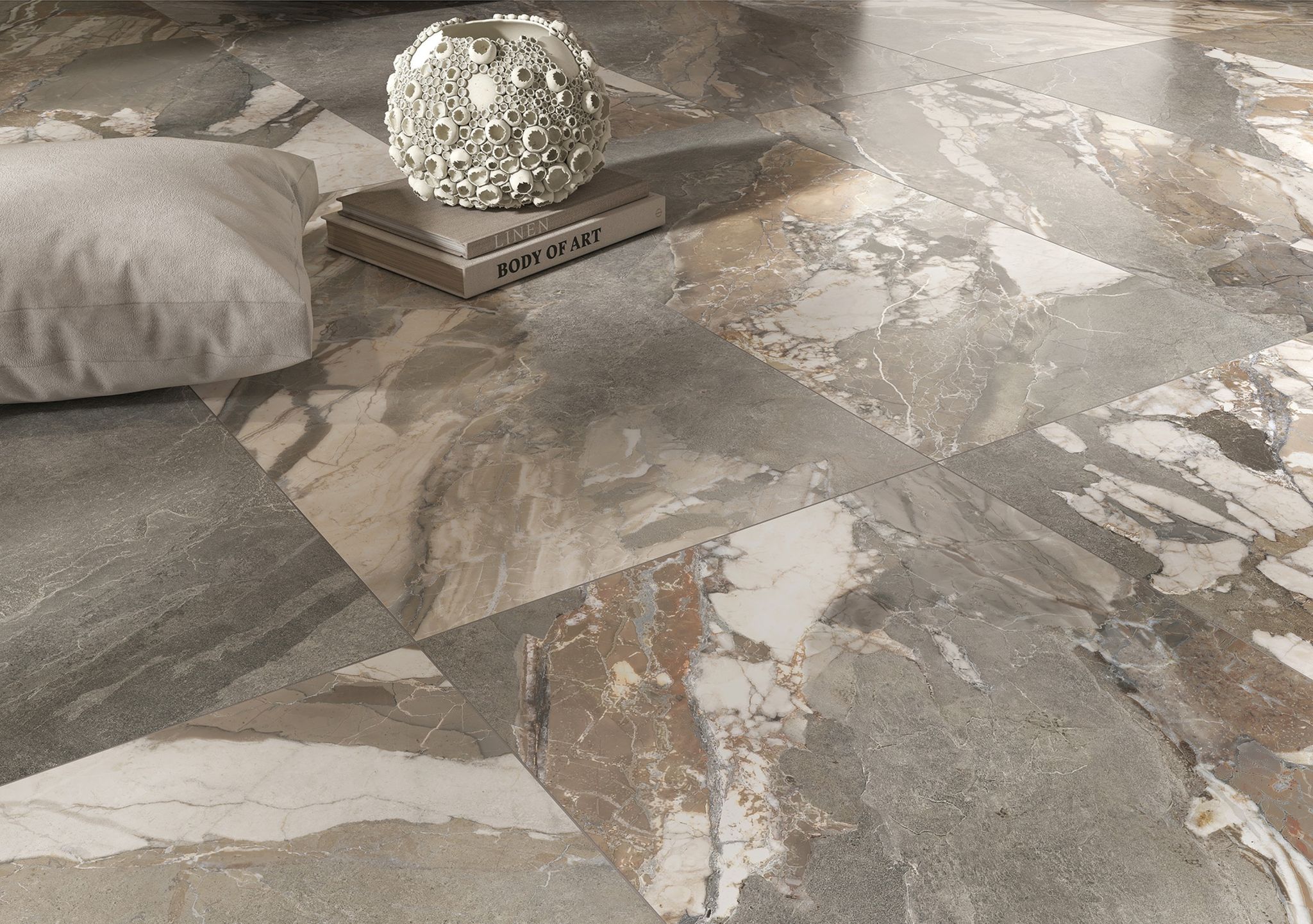 Dynasty Grey Polished/Matte 24x48 1 | Marino Tile NY