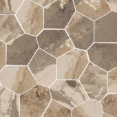 Dynasty Taupe Polished/Matte 11X12 Eggs Mosaic | Marino Tile NY