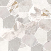 Dynasty White Polished/Matte 11X12 Eggs Mosaic | Marino Tile NY
