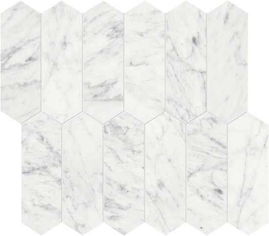 Eterna Bianco 2×6 Picket Mosaic